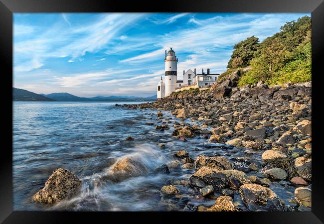 Cloch Lighthouse Gourock Framed Print by Valerie Paterson