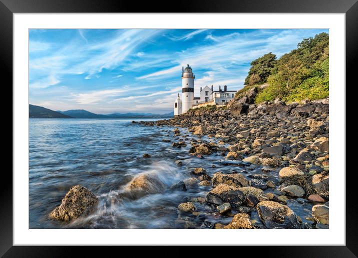 Cloch Lighthouse Gourock Framed Mounted Print by Valerie Paterson