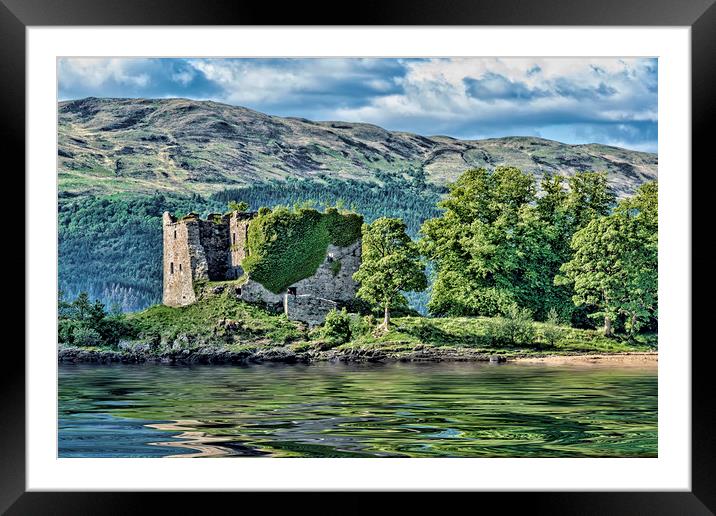 Old Castle Lachlan Framed Mounted Print by Valerie Paterson