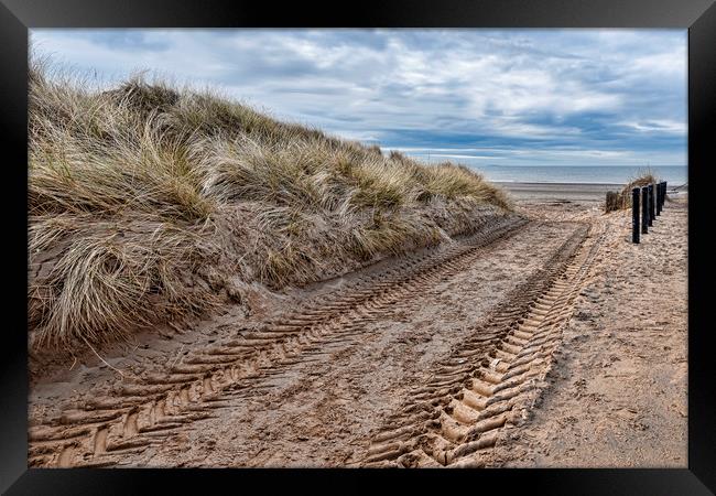 Irvine Beach Framed Print by Valerie Paterson