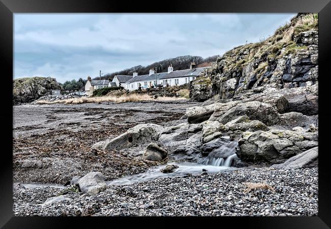 Dunure Framed Print by Valerie Paterson