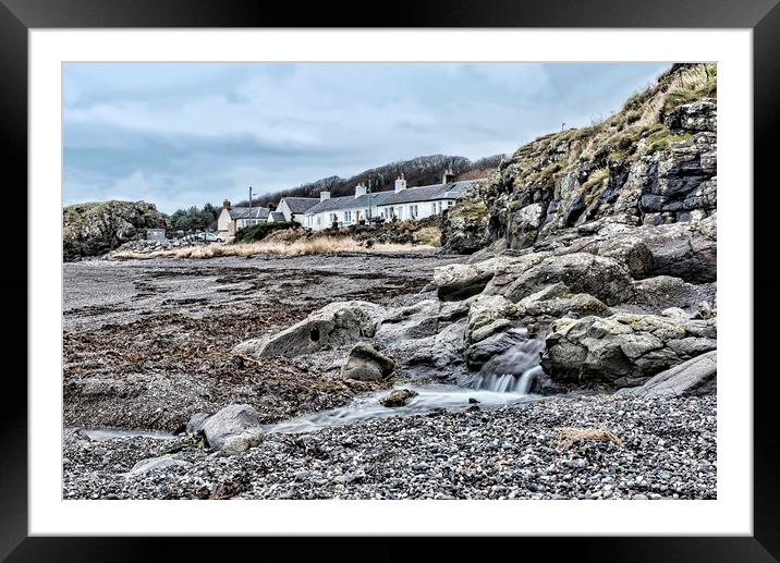 Dunure Framed Mounted Print by Valerie Paterson