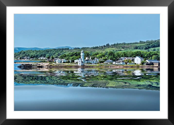 Toward Point Lighthouse Framed Mounted Print by Valerie Paterson