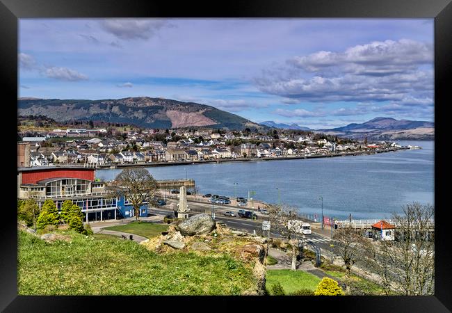 Dunoon Framed Print by Valerie Paterson