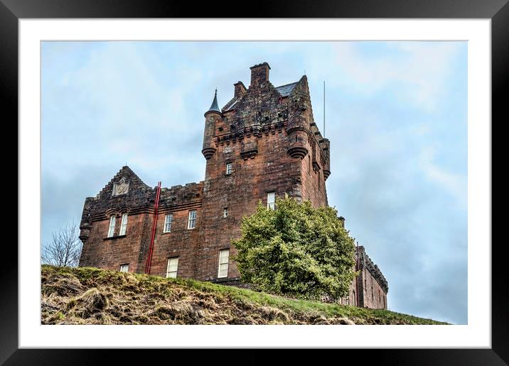 Castle on the Hill Framed Mounted Print by Valerie Paterson