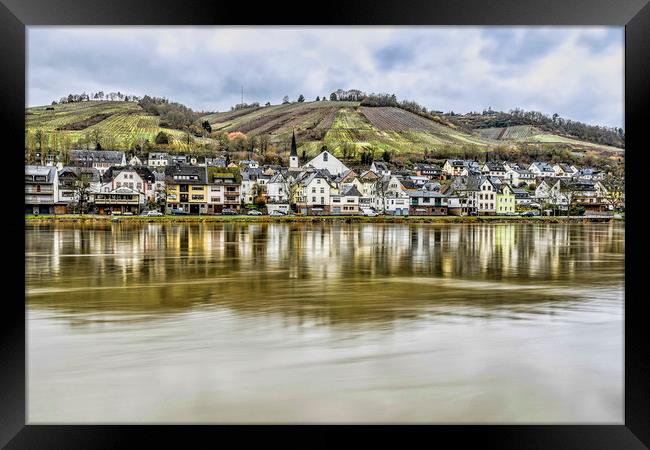 The Moselle Valley Framed Print by Valerie Paterson