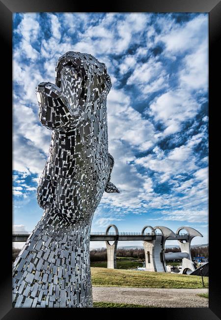 Travelling Kelpies Framed Print by Valerie Paterson