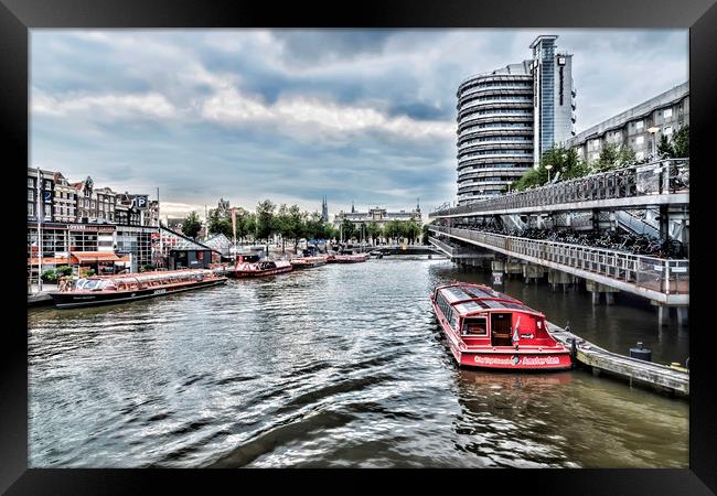 Amsterdam Canal Framed Print by Valerie Paterson