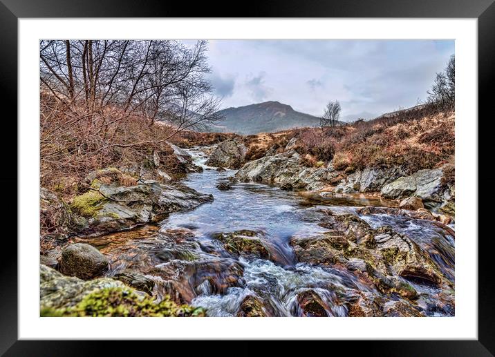 North Sannox Burn Framed Mounted Print by Valerie Paterson