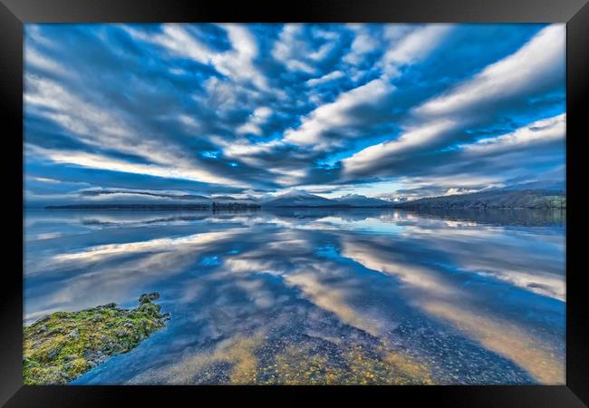 Loch Lomond Reflection Framed Print by Valerie Paterson
