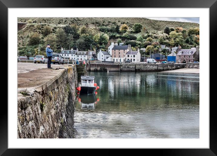 Stonehaven Framed Mounted Print by Valerie Paterson