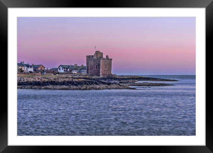 Portencross  Framed Mounted Print by Valerie Paterson