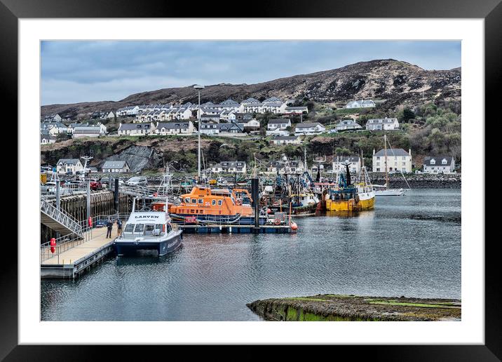 Mallaig Port Framed Mounted Print by Valerie Paterson