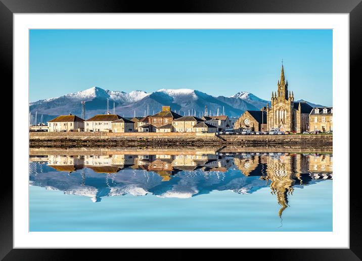 A View from Saltcoats Framed Mounted Print by Valerie Paterson