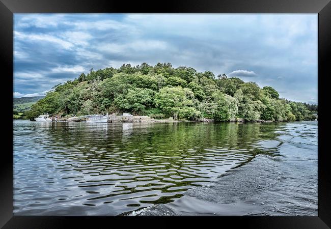 Island on Loch Lomond Framed Print by Valerie Paterson
