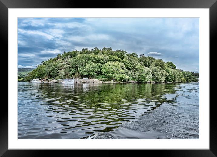 Island on Loch Lomond Framed Mounted Print by Valerie Paterson