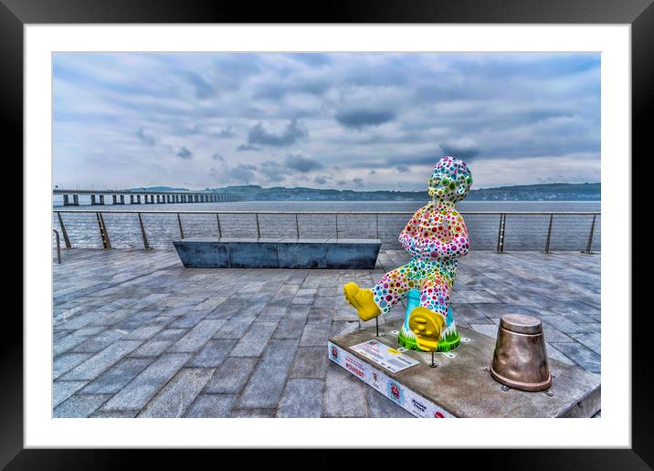 Oor Wullie Dundee Framed Mounted Print by Valerie Paterson