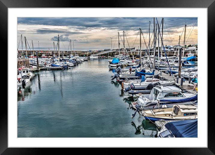 Anstruther Marina Framed Mounted Print by Valerie Paterson