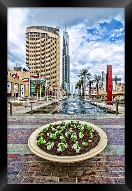 Dubai City View Framed Print by Valerie Paterson