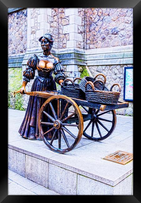 Molly Malone Dublin Framed Print by Valerie Paterson