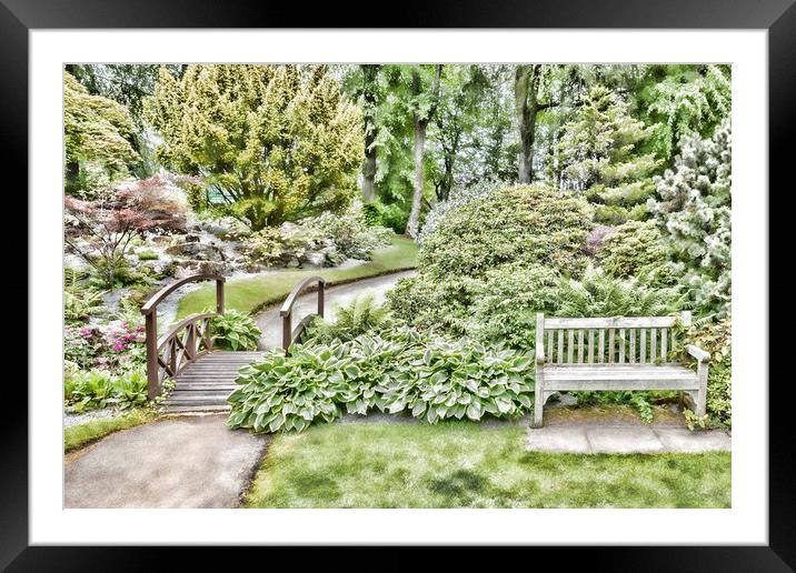 Aberdeen Gardens Framed Mounted Print by Valerie Paterson