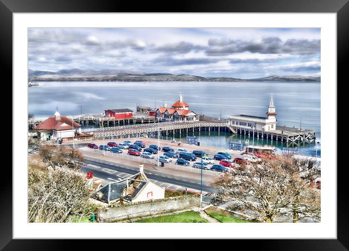 Dunoon Pier Framed Mounted Print by Valerie Paterson