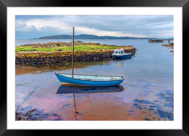 Portencross Framed Mounted Print by Valerie Paterson