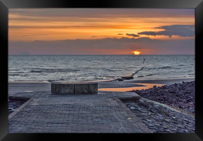 Irvine Sunset Framed Print by Valerie Paterson