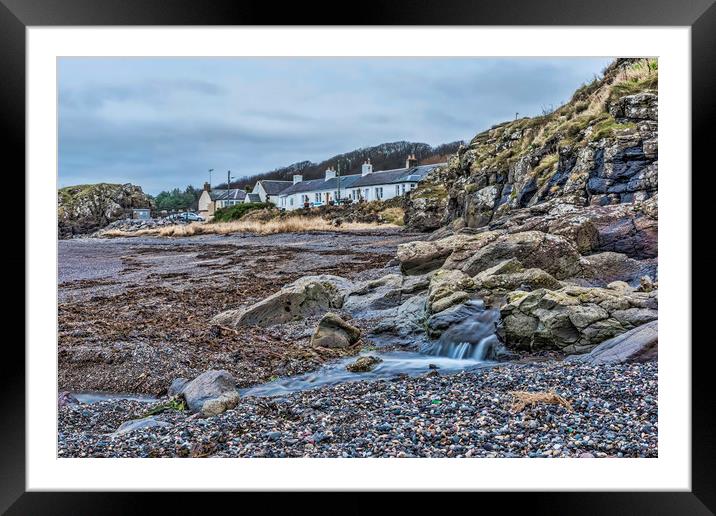 Dunure View Framed Mounted Print by Valerie Paterson