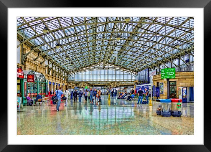 Aberdeen Train Station  Framed Mounted Print by Valerie Paterson