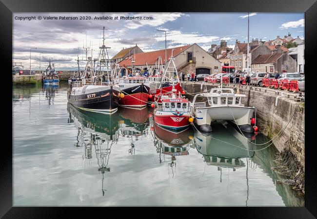 Pittenweem Harbour Framed Print by Valerie Paterson