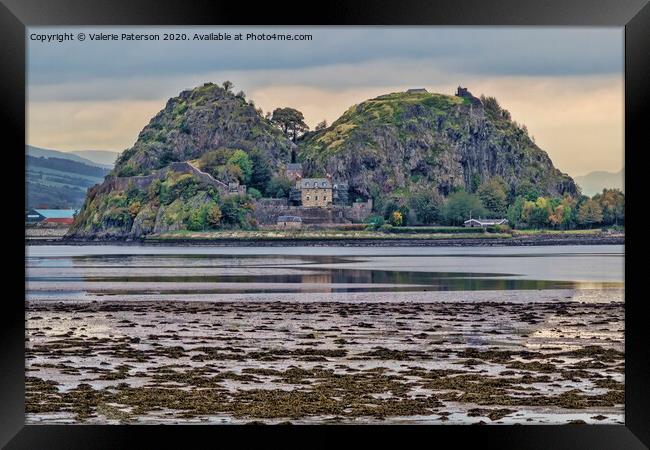 Dumbarton Castle Framed Print by Valerie Paterson
