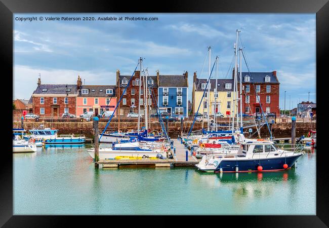 Arbroath Harbour Framed Print by Valerie Paterson