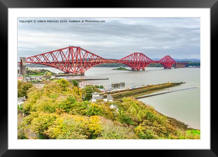 The Forth Bridge Framed Mounted Print by Valerie Paterson