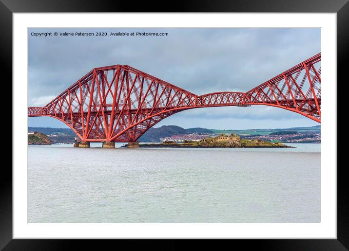 The Forth Bridge Framed Mounted Print by Valerie Paterson