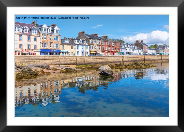 Millport Bay Framed Mounted Print by Valerie Paterson
