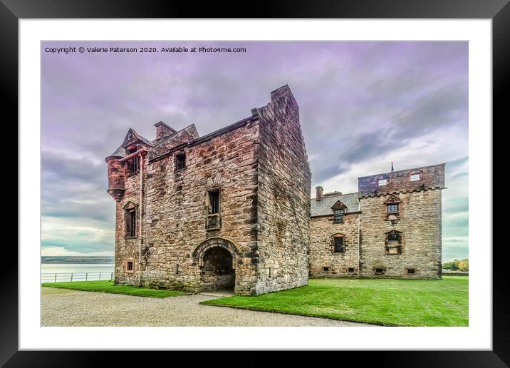 Newark Castle Framed Mounted Print by Valerie Paterson