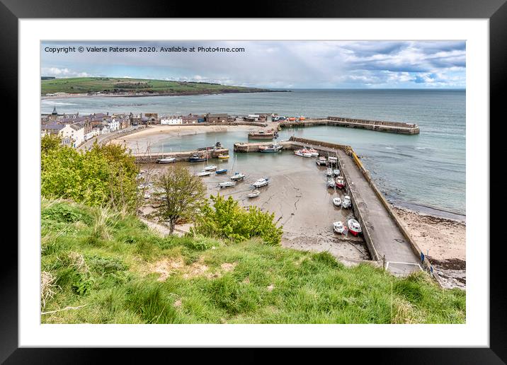 Stonehaven Harbour Framed Mounted Print by Valerie Paterson