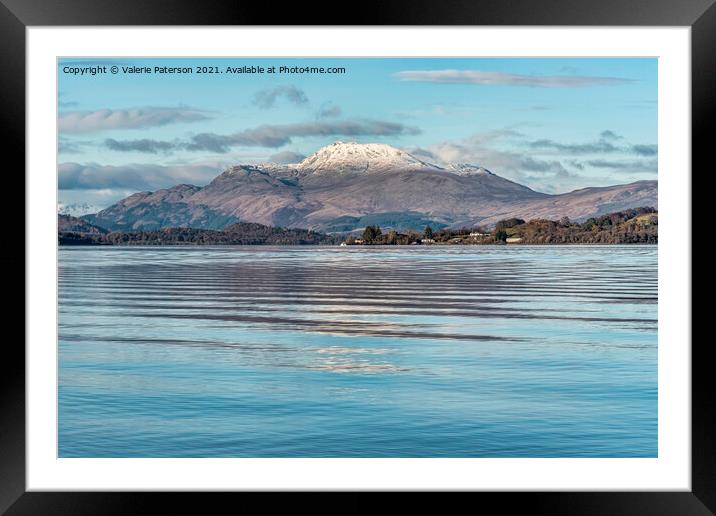 Ben Lomond View Framed Mounted Print by Valerie Paterson