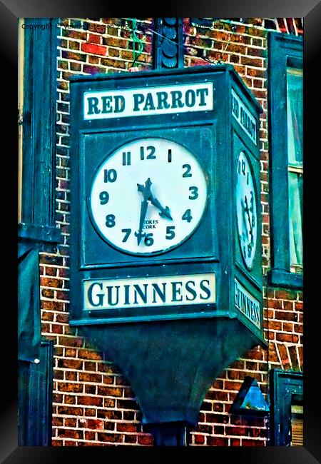 Guinness Time Framed Print by Valerie Paterson