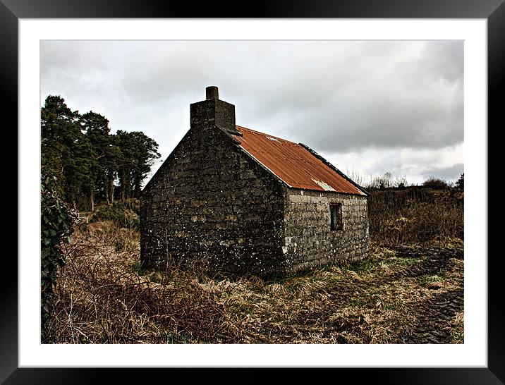 Forgotten House , Ireland Framed Mounted Print by julie williams