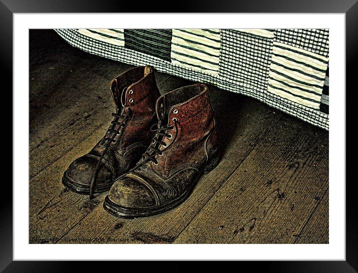 Old Boots Framed Mounted Print by julie williams