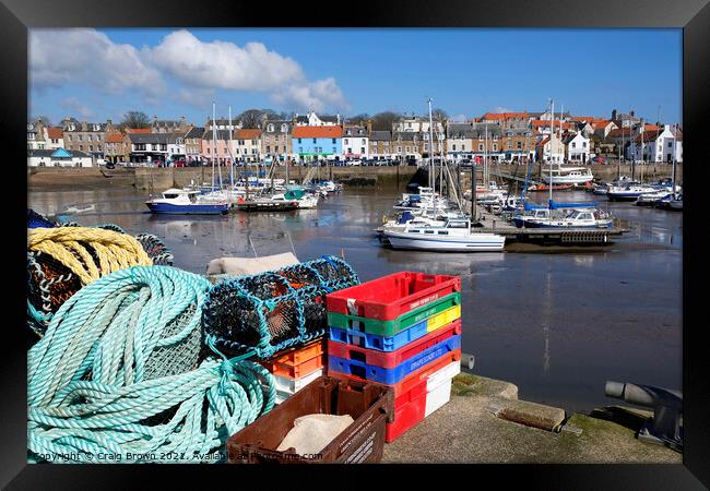 Anstruther Harbour Framed Print by Craig Brown