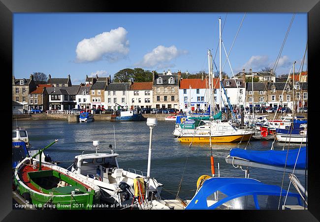 Anstruther harbour Scotland Framed Print by Craig Brown