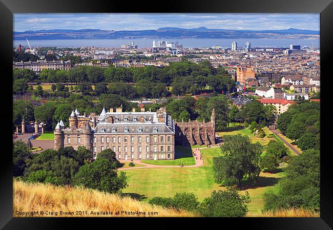 Holyrood Palace Edinburgh SCOTLAND Framed Print by Craig Brown