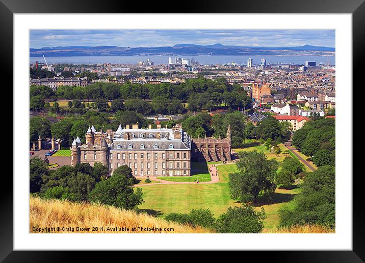 Holyrood Palace Edinburgh SCOTLAND Framed Mounted Print by Craig Brown