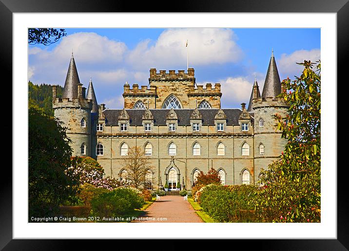 Inveraray Castle, Scotland Framed Mounted Print by Craig Brown