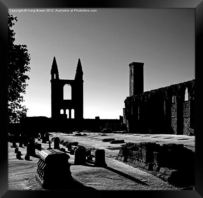 St Andrews Cathedral, Scotland Framed Print by Craig Brown