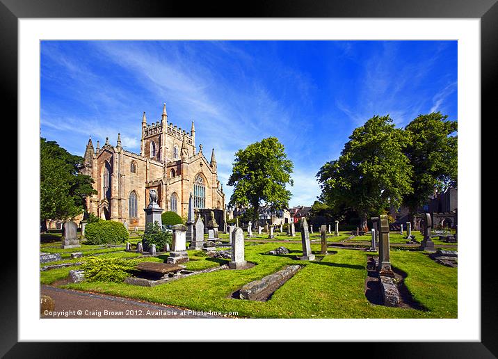 Dunfermline Abbey Framed Mounted Print by Craig Brown