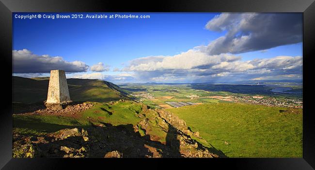 Forth Valley, Scotland Framed Print by Craig Brown